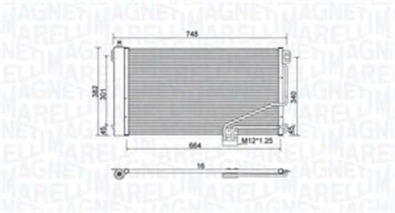 Kondensor, klimatanläggning, mercedes-benz, 203.500.00.54, 203.500.05.54, 203.500.09.54, 203.500.12.54, 2035000054, 2035000554,