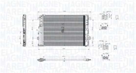 Kondensor, klimatanläggning, mercedes-benz, 2465000054, 2465000454, A2465000054, A2465000254, A2465000454