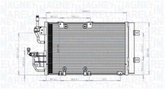 Kondensor, klimatanläggning, opel,vauxhall, 13300339, 1850111, 6850237, 93182213, JRB500040, LR018403