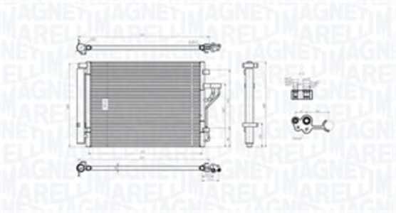 Kondensor, klimatanläggning, hyundai ix35, kia carens iv, sportage iii, 976062Y000, 97606-2Y000, 976062Y001