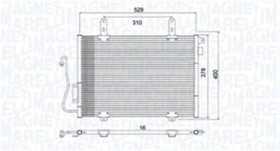 Kondensor, klimatanläggning, renault kangoo, kangoo express, 7700301253