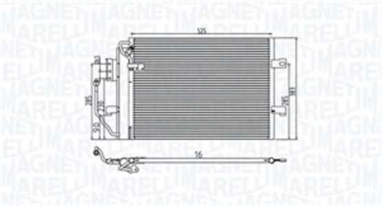 Kondensor, klimatanläggning, mercedes-benz m-klass [w164], vaneo [414], 168.500.02.54, 168.500.03.54, 168.500.04.54, 1685000254