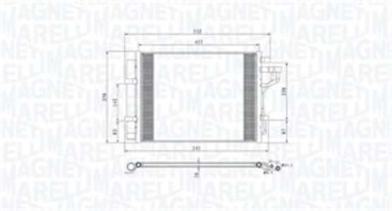 Kondensor, klimatanläggning, hyundai i10 ii, 97606B9000, 97606B9001, 97606B9100, 97606B9101