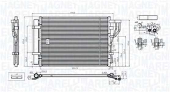 Kondensor, klimatanläggning, hyundai ix20, kia venga, 976061P000, 97606-1P000