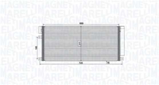 Kondensor, klimatanläggning, chevrolet trax, opel mokka / mokka x, vauxhall mokka / mokka x, 1850273, 1850335, 95026328, 953217