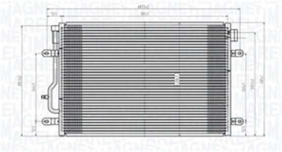 Kondensor, klimatanläggning, audi a4 b6, a4 b6 avant, a4 b6 cabriolet, a6 c5, a6 c5 avant, allroad c5, 6C0816411, 6C0816411A, 6