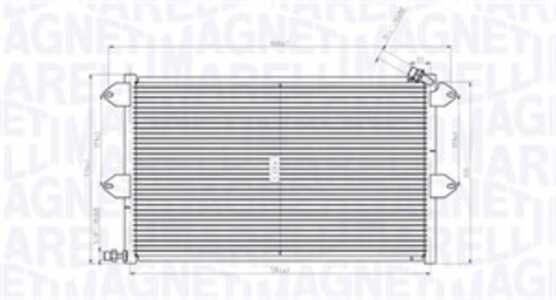 Kondensor, klimatanläggning, seat,vw, 6K0820413, 6K0820413A, 6K0820413B, 6K0820413C