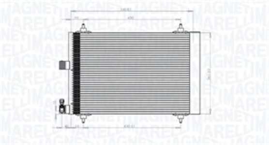 Kondensor, klimatanläggning, citroën c5 ii, c5 break ii, c6, peugeot 407, 407 coupé, 407 sw, 6455CP, 6455FX, 6455GY