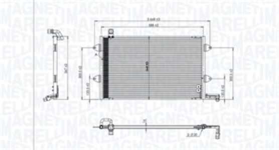 Kondensor, klimatanläggning, vw golf iii, golf iv, golf cabriolet iii, golf variant iii, vento, 1H0820413, 1H1820413, 1H1820413A