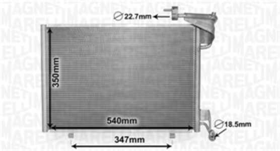 Kondensor, klimatanläggning, ford b-max, fiesta vi, 1756411, 1763694, 1806682, C1B119710BC