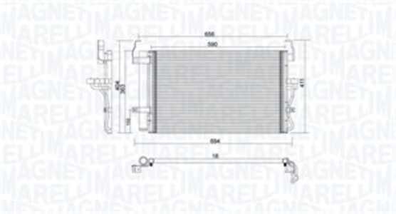 Kondensor, klimatanläggning, hyundai coupe ii, elantra iii, elantra sedan iii, 976062D000, 97606-2D000, 97606-2D500