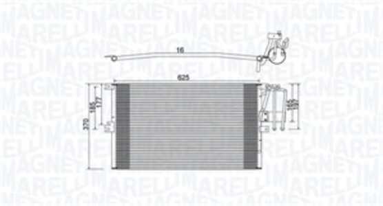 Kondensor, klimatanläggning, opel vectra b, vectra b halvkombi, vectra b kombi, vauxhall vectra, 1618073, 1618114, 1850041, 185