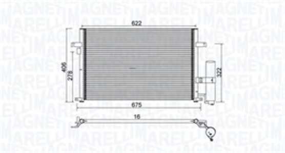 Kondensor, klimatanläggning, chevrolet,daewoo, 96484931, 96804274, 96837834