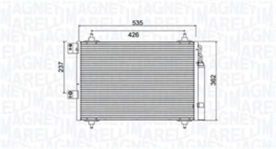 Kondensor, klimatanläggning, citroën c4 i, c4 coupé, c4 sedan i, peugeot 307, 307 break, 307 cc, 307 sw, 6455.AC, 6455AC