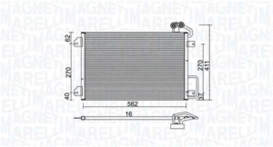 Kondensor, klimatanläggning, renault megane scenic, scénic minibus,  minivan i, 7700414484, 7700434383, 7700434883, 7702233492