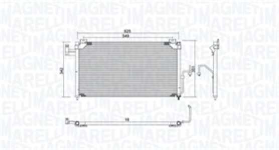 Kondensor, klimatanläggning, mazda 323 f vi, 323 s vi, B25F61480, B25F-61-480, B25F61480A, B25F-61-480A, B25F61480B, B25F-61-48