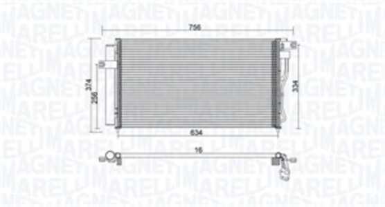 Kondensor, klimatanläggning, hyundai accent ii, accent iii, accent sedan ii, accent sedan iii, 976061E000, 97606-1E000