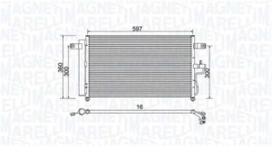 Kondensor, klimatanläggning, hyundai accent ii, accent sedan ii, 9760625500, 97606-25500