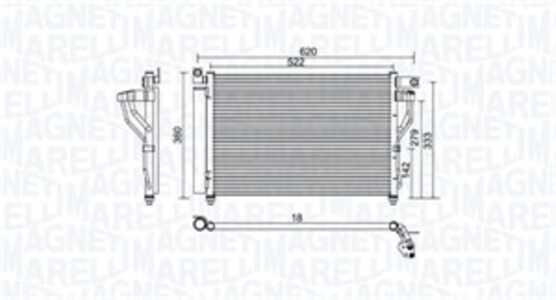 Kondensor, klimatanläggning, hyundai accent ii, accent iii, accent sedan ii, accent sedan iii, 976061E300, 97606-1E300