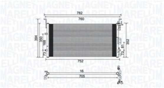 Kondensor, klimatanläggning, hyundai sonata iv, kia magentis i, 9760638003, 97606-38003