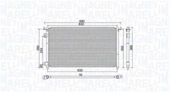 Kondensor, klimatanläggning, honda civic hatchback vii, 80110S5TE01, 80110-S5T-E01