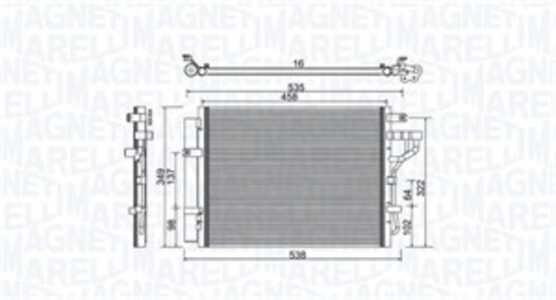 Kondensor, klimatanläggning, kia picanto ii, 976061Y000, 97606-1Y000, 976061Y001