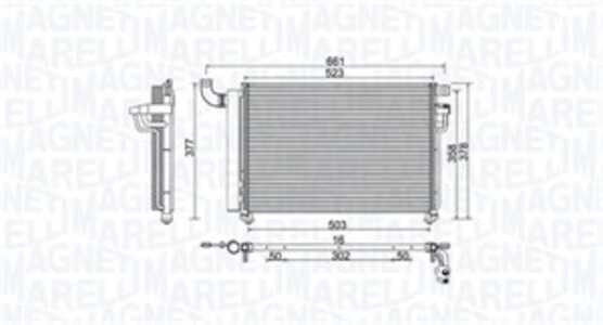 Kondensor, klimatanläggning, kia rio ii, rio sedan ii, 976061G300, 97606-1G300