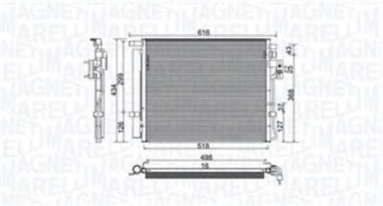 Kondensor, klimatanläggning, kia sorento ii, 976062P000, 97606-2P000