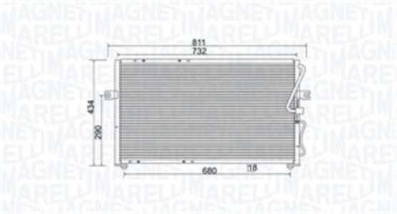 Kondensor, klimatanläggning, kia carnival i, carnival ii, 0K53A61481B, 0K53A-61-481B, 0K53E61481A, 0K55261460C, 0K55261460D, 0K