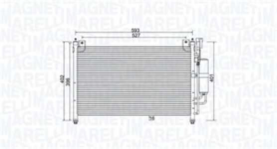 Kondensor, klimatanläggning, mazda 2, DF7161480A, DF71-61-480A, DF7161480B, DF71-61-480B, DF7161480C, DF71-61-480C, DFY1-61-48Z