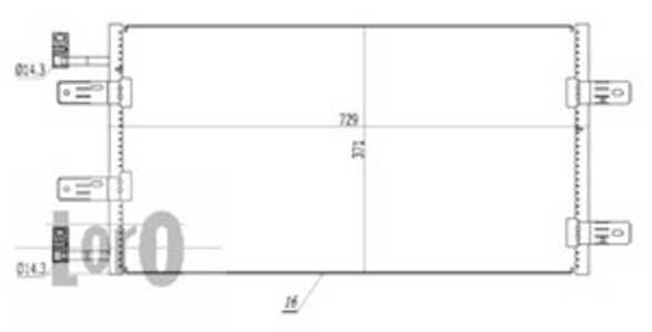 Kondensor, klimatanläggning, nissan,opel,renault, 2765000QAH, 4414580, 8200019382, 91168188