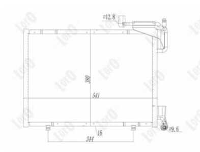 Kondensor, klimatanläggning, ford b-max, fiesta vi, 1763694, 1806682, C1B119710BC