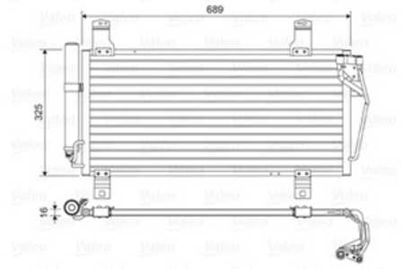 Kondensor, klimatanläggning, mazda 6 hatchback, 6 kombi, 6 sedan, GS1D61480C, GS1D-61-480C, GS1D61480D, GS1D-61-480D, GSYD6148Z