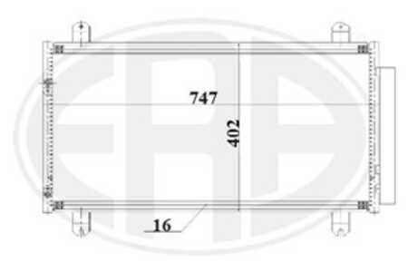 Kondensor, klimatanläggning, mitsubishi grandis, MR958112