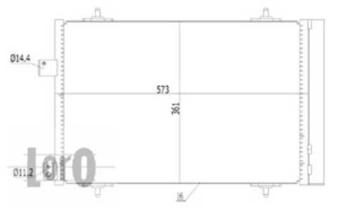 Kondensor, klimatanläggning, bmw x5 [f15, f85], citroën c5 iii, c5 break iii, peugeot 508 i, 508 sw i, 6455HV