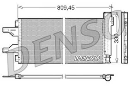 Kondensor, klimatanläggning, citroën,fiat,peugeot, 1343785080, 1361235080, 1371427080, 6455EP, 6455HC