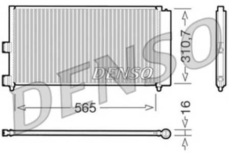 Kondensor, klimatanläggning, fiat,lancia, 46820833, 51732993, 51804991