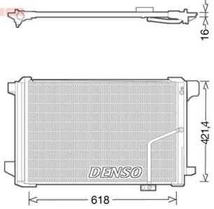 Kondensor, klimatanläggning, mercedes-benz, 2045000254, A2045000254, A2045000654