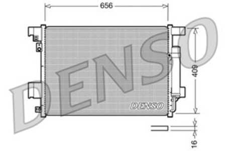 Kondensor, klimatanläggning, citroën,mitsubishi,peugeot, 6455FA, 6455HP, 7812A030, 7812A204