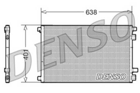 Kondensor, klimatanläggning, renault, 8200115543