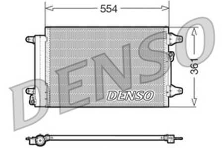 Kondensor, klimatanläggning, ford galaxy i, galaxy ii, s-max, seat alhambra, vw sharan, 1108838, 1317045, 7M3820411, 7M3820411A