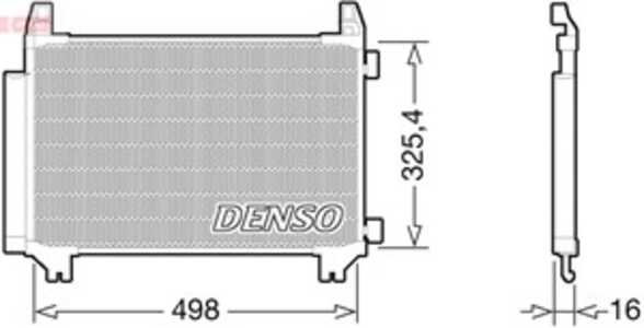 Kondensor, klimatanläggning, toyota yaris, 447770-4251, 884600D200