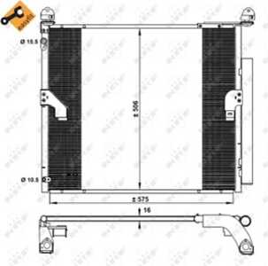 Kondensor, klimatanläggning, lexus gx, toyota land cruiser prado, land cruiser van, 8846060420