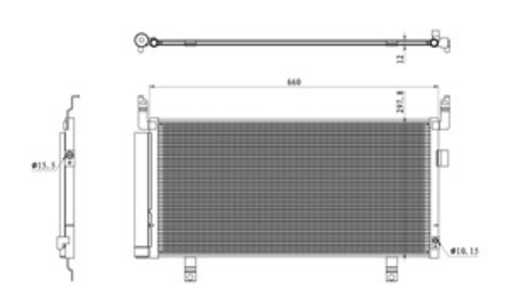 Kondensor, klimatanläggning, subaru forester, 73210SG000, 73210SG001, 73210SG002, 73210SG010