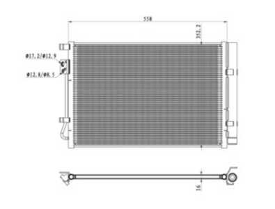 Kondensor, klimatanläggning, hyundai i20 ii, i20 active, i20 coupé ii, i20 hatchback van ii, 97606C8000, 97606C8050