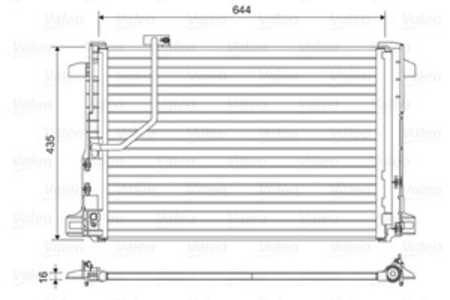 Kondensor, klimatanläggning, mercedes-benz, 2045000254, 2045000654, A2045000254, A2045000654