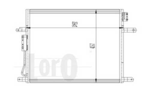 Kondensor, klimatanläggning, jeep grand cherokee ii, 55116931AA