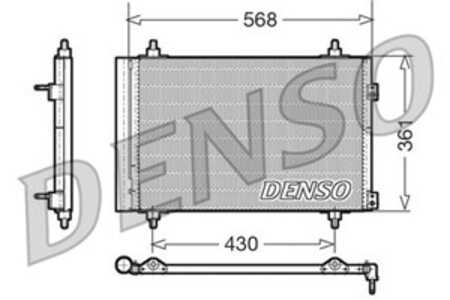 Kondensor, klimatanläggning, citroën,ds,peugeot, 6455CX, 6455EW, 6455GH, 6455HJ, 6455HK