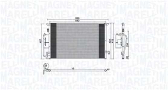 Kondensor, klimatanläggning, alfa romeo,fiat,opel,vauxhall, 13114943, 1850095, 71740472