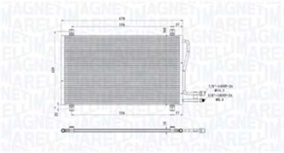 Kondensor, klimatanläggning, mercedes-benz, A9015000454, A9015000554